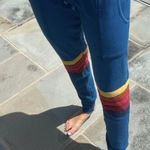 Aviator Nation  double 5 stripe sweatpants - S Photo 0