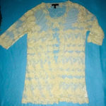 Forever 21 Crocheted lace butterfly floral cardigan kimono SZ one size fits all Photo 0