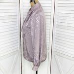 Vintage Alexandria Satin Jacquard Blouse Dusty Mauve 10 Bow Neck Pussybow Purple Photo 1