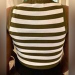 Green and White sweater vest Size XS Photo 1