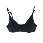 J Crew Lana Bikini Top Classic Sculpt Removable Pads Adjustable Straps Black S Photo 1