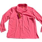 NWT Vilagallo Women’s Neon Pink Button Down Top | 42/US 8 Photo 0