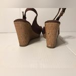 American Eagle  wedge cork platform peep-toe sandals women size 8 W Photo 4