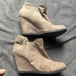 Maurice's Brown Wedge Booties with Buckle Photo 4