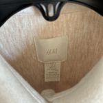 H&M Warm Beige White Sleeveless Shirt Jacket Long / Size Small Photo 2