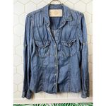 Bella Dahl  100% Tencil Denim Western Button-up Shirt - Size - Medium Photo 4
