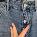 PacSun  Medium Wash Distressed Mom Jeans 26 Button Fly Blue High Rise Denim Photo 8