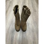 Kate Spade  New York BAISE bootie SIZE 9 M Block Heel Suede Leather Tobacco Brown Photo 4