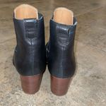 J. Crew Rory Black Leather Heeled Ankle Boots Womens Size 7.5 AR846 Photo 8