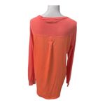 ONE A CORAL MIXED
MATERIAL KEYHOLE TOP LONG SLEEVE TUNIC SIZE MEDIUM Pink Photo 2