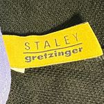 Staley Gretzinger VTG‎ Egyptian Print Art Jacket Black Gold Tencel S/M Size 00 Photo 4