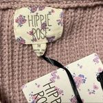 Hippie Rose 🛍️  Lilac Bloom Purple V Neck Knit Sweater Size M Photo 7