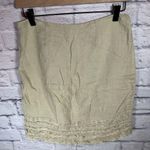 Tommy Bahama Linen Skirt tan linen , ruffled women’s size 0 Photo 0