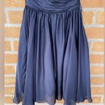 ml monique lhuillier strapless dress size 6 Blue Photo 2