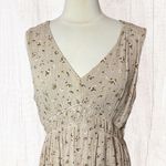 GILLI Boho Chic Floral Sleeveless Mini Dress, 2X (fits like an XL) Tan Photo 1