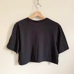 Nike Dark Gray Crew neck Short Sleeves Crop Top US Medium Photo 5