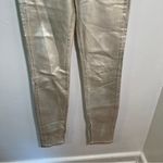 Simkhai Revolve Rae High Rise Skinny Jean Gold Foil 24 Photo 4
