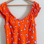 Free People Like A Lady Orange Citrus Printed Mini Dress Size Small Photo 2