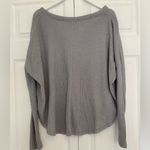 Urban Outfitters waffle oversized cardigan gray size small Photo 7