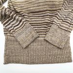 A Byer Vintage‎  Womens Sweater Small Striped Metallic Cowl Neck Y2K Photo 7