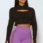 Bombshell sportswear  Black Cutout Crop Top! Photo 0