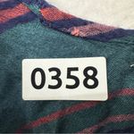 Ecote  Loose Fit Cropped Tank Top Striped Womans Size M Green Blue Photo 8