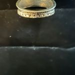 Unisex Stainless Steel Silver Pinky Ring Photo 2