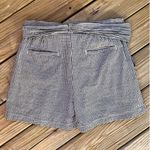 Anthropologie Cartonnier Women's Black And White Gingham Tie Shorts Size 14 Photo 1