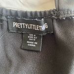 Pretty Little Thing  Black Lace Satin Mix Thick Strap Corset Size 0 Photo 6