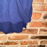 Fifteen Twenty  Navy Blue Sleeveless Surplice High Low Top Women's Size Small Photo 4