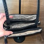 Marc Fisher  Black Crocodile Embossed Crossbody Bag Photo 7