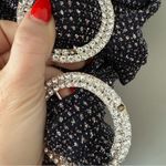 For Love & Lemons Margaux Black & Silver Glitter Maxi Dress S Photo 7