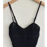 SKIMS Sheer Knit Cami Bodysuit in Onyx, Size XXS Photo 5