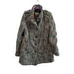 Guess  Women's Tweed Overcoat‎ Black Fringe Detail Size XL Casual Fall Photo 2