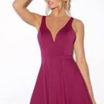 Lulus  magenta sexy skater‎ dress size medium Photo 0