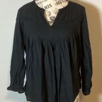 Old Navy SOFT COTTON EMBROIDERED 3/4 SLEEVE LIGHTWEIGHT TUNIC BLACK WOMENS SIZE SP Photo 0