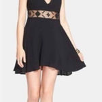 Free People  Mesh Waist Insert Gauze Woven Mini Dress, M Photo 0