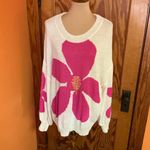 POL  Bright Flower Beachy Sweater Photo 5