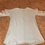 Umgee  Tunic Top Striped‎ Bell Sleeves Casual Comfy Dress Blue Small Photo 5