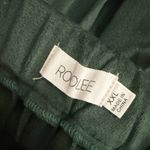 Roolee  | Dark Green Velvet Accordion Pleat Midi Skirt Pleated Elastic | Size XXL Photo 5