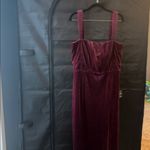 Lulus NWT Purple Velvet Sleeveless Side Slit Formal Dress Photo 10