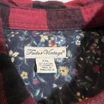 Tailor Vintage Buffalo Check Plaid Flannel Button Up Shirt Size XXL Holidays Red Photo 4