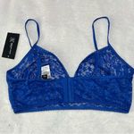 NWT INC International Concepts Women’s Lace Bralette | Size: L | Deep Cobalt Blue Size L Photo 2