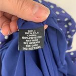 J. Peterman women's size 10 medium silk blue polka dot button up dress Photo 9