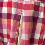 Anthropologie  Isabella Sinclair Hibiscus Tea Pink Plaid Button Down Medium Photo 7