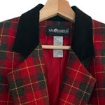 Sag Harbor  Vintage Plaid Wool Blend Single Breasted Blazer Size 6P Christmas Photo 3