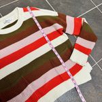 Madewell  Patch Pocket Pullover Long Sleeve Knit Sweater Striped Medium M Photo 9