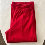 Gap VINTAGE Red Soft Front Seam Wide Leg Sweatpants Size Large Photo 3