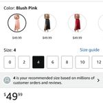 Amazon Size 4 Blush pink dress Photo 1