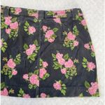 Wild Fable  Black Floral High-Rise Cord‎ Mini Skirt sz 12 Photo 11